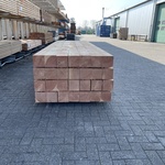 Ca. 14x Douglas balken fijnbezaagd, 150x150mm, lengte 400cm